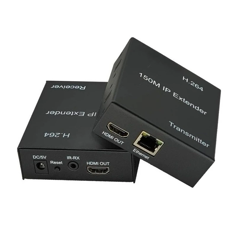 H.264 150M IP HD Extender Video Transmitter and Receiver Splitter Over RJ45 CAT6 Ethernet Cable support One TX To Many RXs
H.264 150M IP HD Extender Video Transmitter and Receiver Splitter Over RJ45 CAT6 Ethernet Cable support One TX To Many RXs