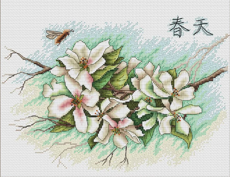Cross Stitch 14CT Ecological Cotton Threads Embroidery Home Decoration Hanging Letter Flowers in the spring of 17-2016
Cross Stitch 14CT Ecological Cotton Threads Embroidery Home Decoration Hanging Letter Flowers in the spring of 17-2016