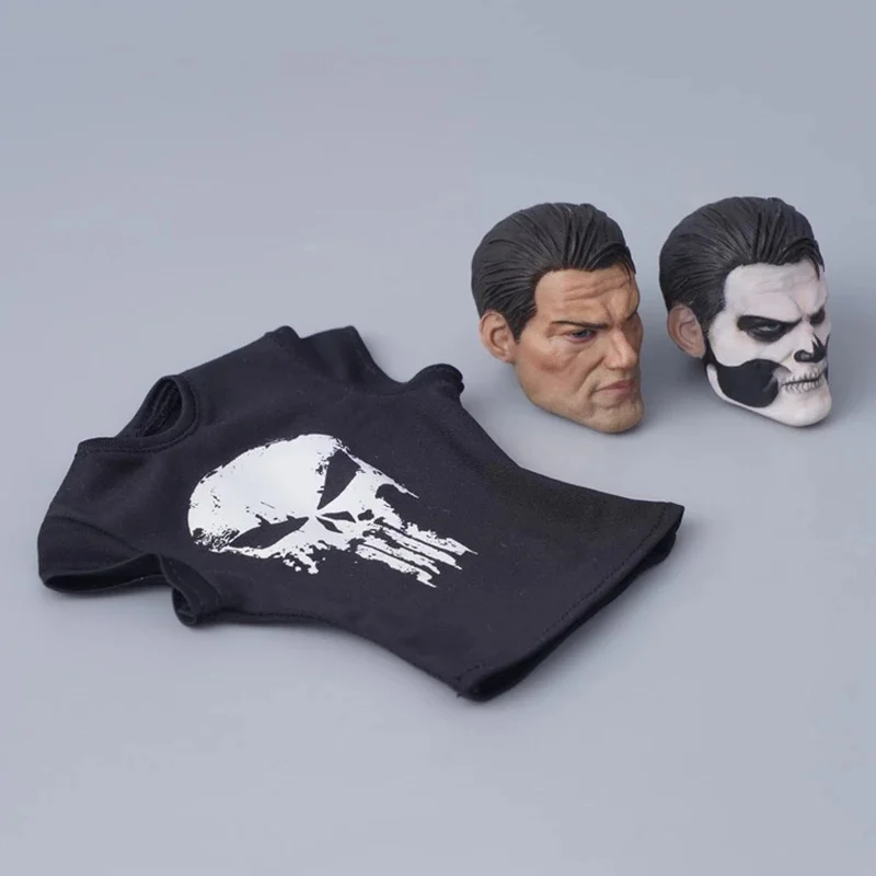 DAFTOYS F012 1:6 Scale Model Punisher Double Head Sculpts T-shirt Set Fit 12'' Male Muscle Action Figure Body Accessories Toys
DAFTOYS F012 1:6 Scale Model Punisher Double Head Sculpts T-shirt Set Fit 12'' Male Muscle Action Figure Body Accessories Toys
