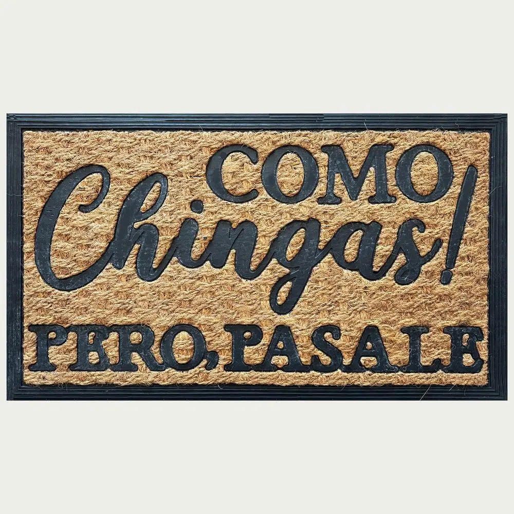 Front Porch Decor Mat for Entrance Way Outdoor with Heavy-Duty Non Slip Coconut Coir Doormat 30x17 inch (Como Chingas Pero Pasal
Front Porch Decor Mat for Entrance Way Outdoor with Heavy-Duty Non Slip Coconut Coir Doormat 30x17 inch (Como Chingas Pero Pasal