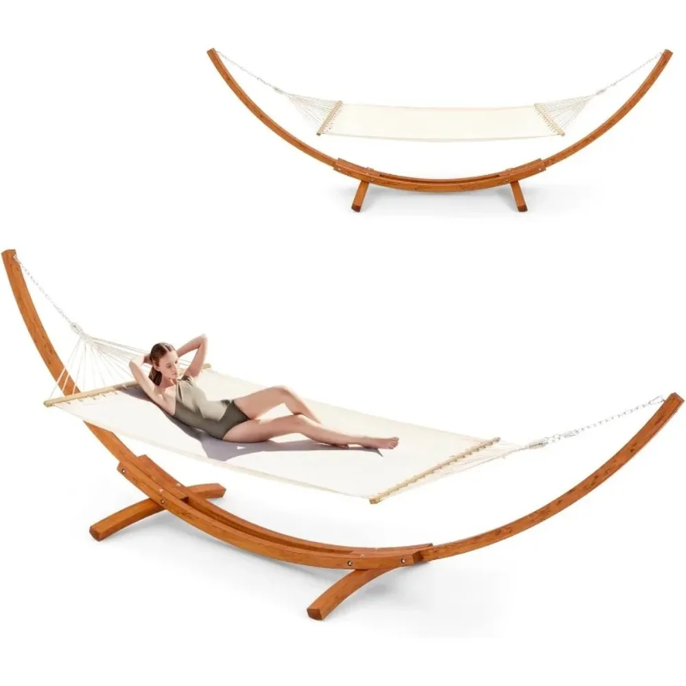 14FT Wooden Double Hammock with Stand 2 Person Heavy Duty, Easy Assemble, Weatherproof , Patio(White)
14FT Wooden Double Hammock with Stand 2 Person Heavy Duty, Easy Assemble, Weatherproof , Patio(White)