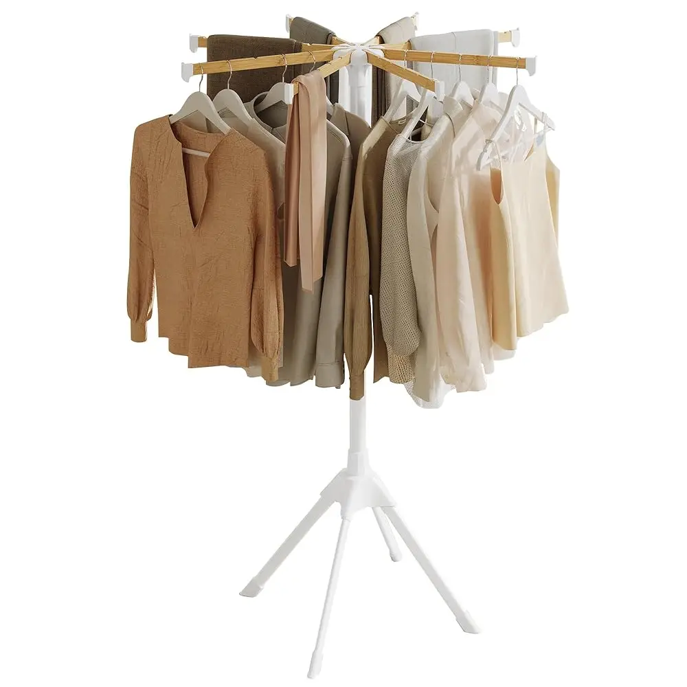 Free ShippingClothes Drying Rack, with Bamboo Hanging Rods, Foldable Metal Laundry Rack, Space-Saving, Free-Standing Airer, Indo
Free ShippingClothes Drying Rack, with Bamboo Hanging Rods, Foldable Metal Laundry Rack, Space-Saving, Free-Standing Airer, Indo