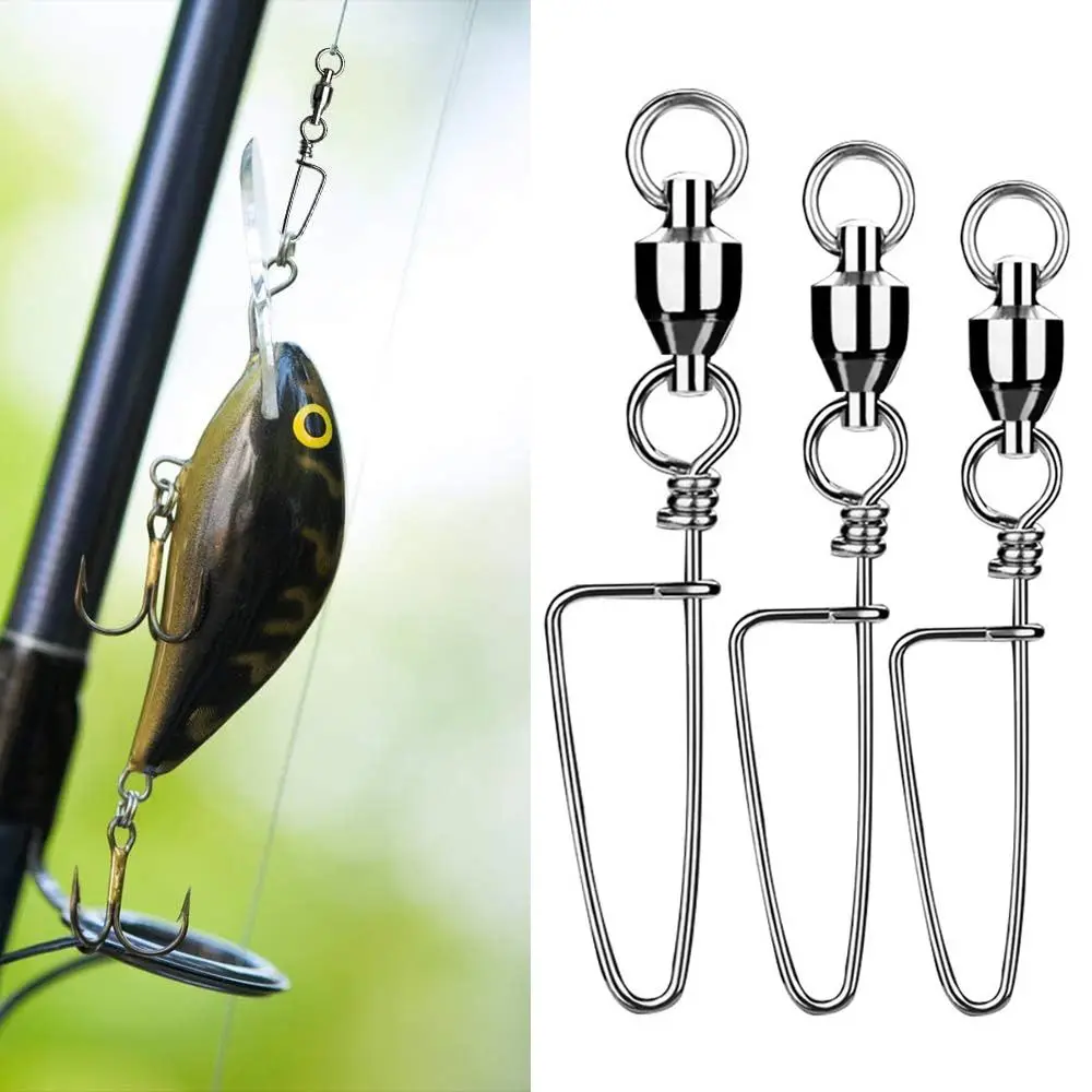 New Stainless Steel Rolling Swivel Ball Bearing High Speed Fishhook Lure Swivels Fishing Accessories
New Stainless Steel Rolling Swivel Ball Bearing High Speed Fishhook Lure Swivels Fishing Accessories