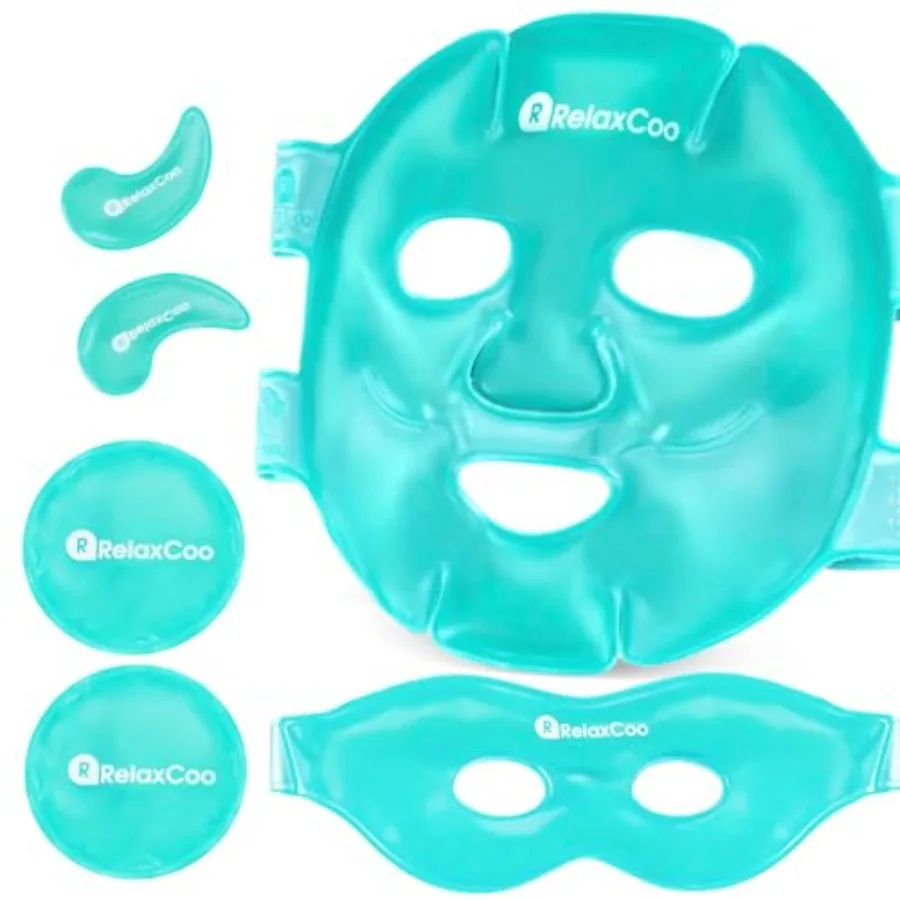 RelaxCoo Ice Face Eye Mask for Dark Circles and Puffiness Cold Warm Compress, Gel Cold Cooling Face Mask Package for Women and
RelaxCoo Ice Face Eye Mask for Dark Circles and Puffiness Cold Warm Compress, Gel Cold Cooling Face Mask Package for Women and