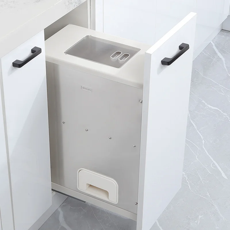 Cabinet embedded rice box 304 stainless steel, kitchen household drawer type noodle box bucket cabinet pull
Cabinet embedded rice box 304 stainless steel, kitchen household drawer type noodle box bucket cabinet pull