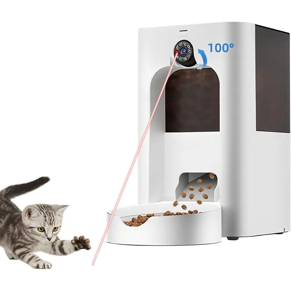 1080P HD Camera Smart Pet Feeder with Remote Laser Toy, Two-Way Audio & Anti-Clog System for Cats
1080P HD Camera Smart Pet Feeder with Remote Laser Toy, Two-Way Audio & Anti-Clog System for Cats