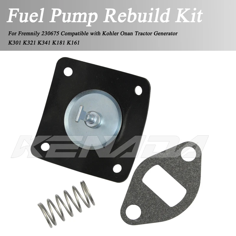 Fuel Pump Rebuild Kit with Spring For Fremnily 230675 Fits Kohler Onan Tractor Generator K301 K321 K341 K181 K161
Fuel Pump Rebuild Kit with Spring For Fremnily 230675 Fits Kohler Onan Tractor Generator K301 K321 K341 K181 K161