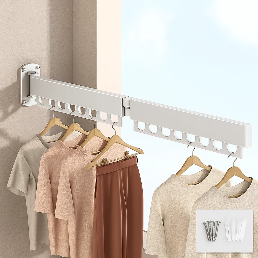 Durable Stainless Steel Folding Drying Rack Space Saving Rust-proof Telescopic Hanger Stable Retractable Clothes Rack Outdoor
Durable Stainless Steel Folding Drying Rack Space Saving Rust-proof Telescopic Hanger Stable Retractable Clothes Rack Outdoor