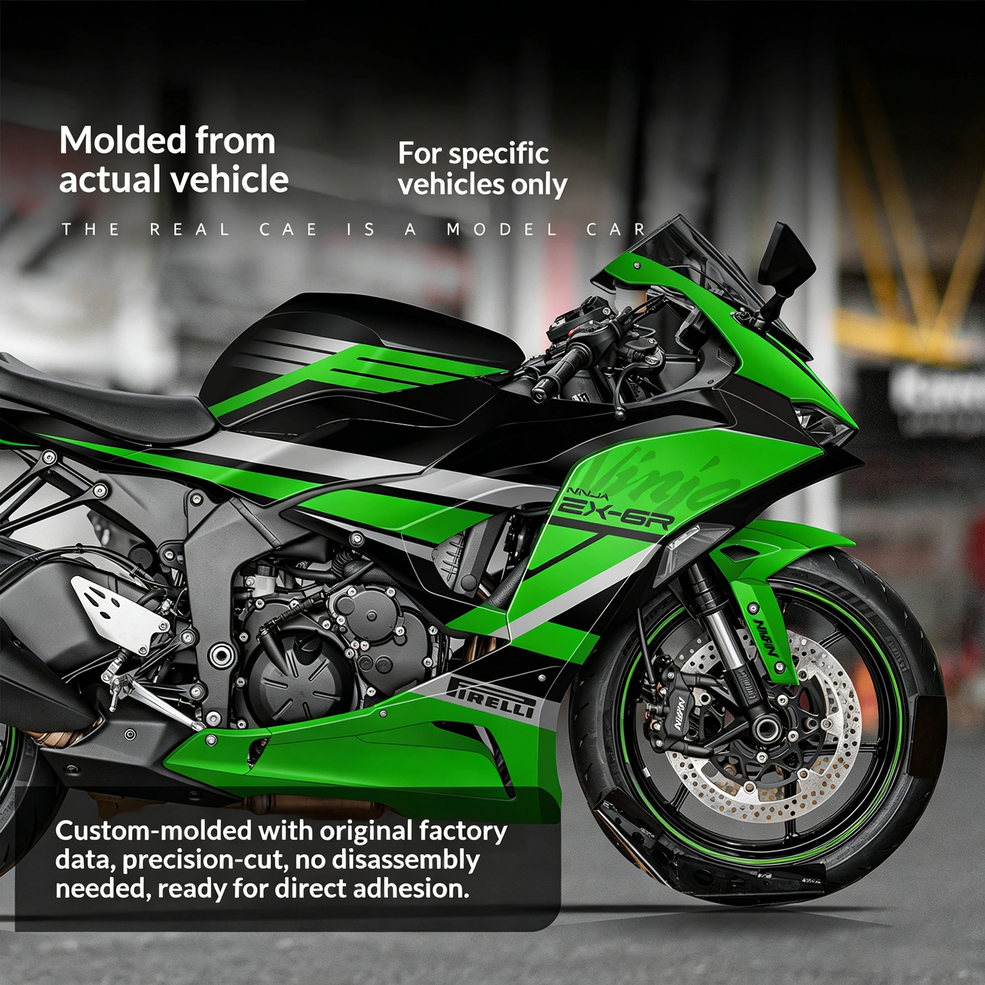 Compatible with Kawasaki ZX 6R 2024 2026 Motorcycle Body Graphics Stickers Waterproof Anti-Scratch Removable
Compatible with Kawasaki ZX 6R 2024 2026 Motorcycle Body Graphics Stickers Waterproof Anti-Scratch Removable