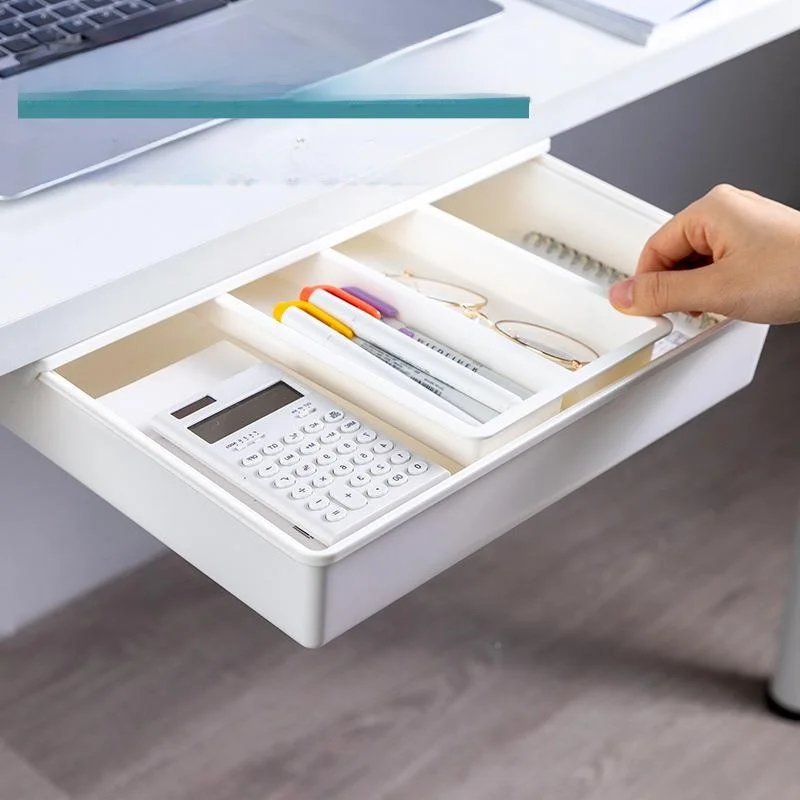 Invisible Drawer Style Storage Box under Table Desk Organizer Plastic Material Simple Design Home Storage Tools Jewelry Box
Invisible Drawer Style Storage Box under Table Desk Organizer Plastic Material Simple Design Home Storage Tools Jewelry Box