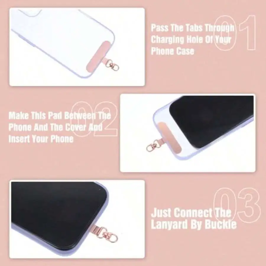 4pcs Shockproof Phone Tether Tab 360 Rotating Lanyard Pad Universal Strap For Phone Cases
4pcs Shockproof Phone Tether Tab 360 Rotating Lanyard Pad Universal Strap For Phone Cases