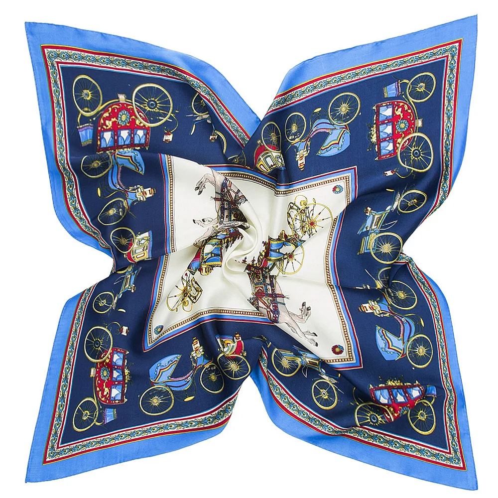 Elegant Classic Carriage Simulation Silk Scarf 60x60cm Spring Style Versatile Ladies Square Scarf Fashionable Accessory
Elegant Classic Carriage Simulation Silk Scarf 60x60cm Spring Style Versatile Ladies Square Scarf Fashionable Accessory