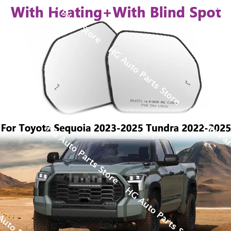 For Toyota Sequoia Tundra 2023 2024 2025 US Version Car Door Side Mirror Glass With Blind Spot Heating 879070C020 87902-0C020
For Toyota Sequoia Tundra 2023 2024 2025 US Version Car Door Side Mirror Glass With Blind Spot Heating 879070C020 87902-0C020
