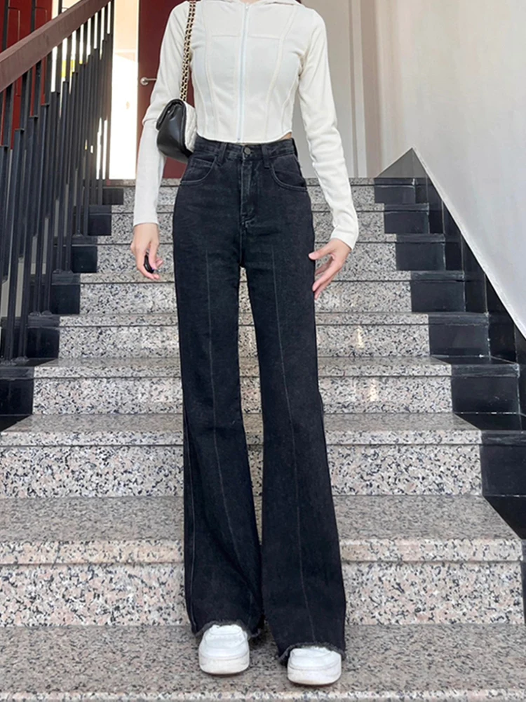 Casual Skinny Black Denim Pants Women High Waist Young Flare JeansFemale Spring Summer Preppy Style Denim Trousers Lady
Casual Skinny Black Denim Pants Women High Waist Young Flare JeansFemale Spring Summer Preppy Style Denim Trousers Lady