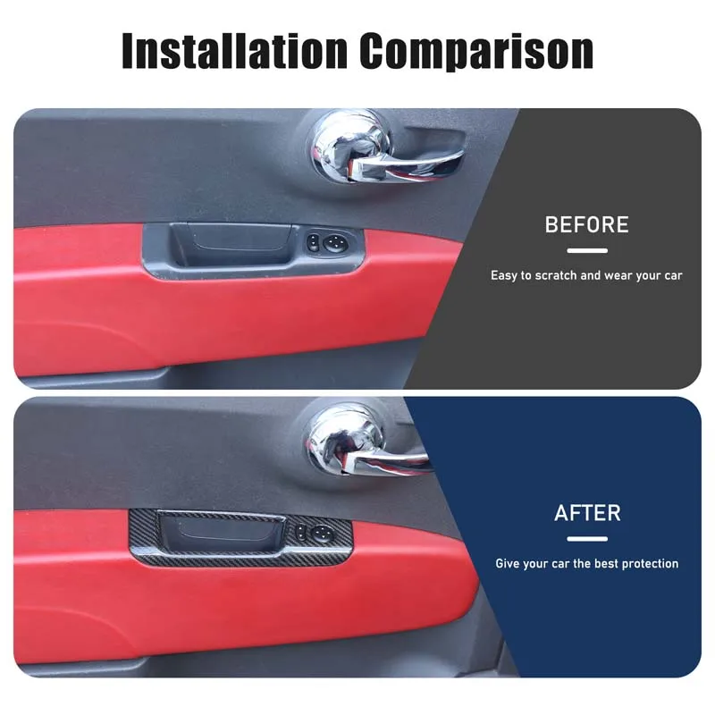 Real carbon fiber For Fiat 500 2010-2022 car rearview mirror adjustment frame decorative sticker interior protection accessories
Real carbon fiber For Fiat 500 2010-2022 car rearview mirror adjustment frame decorative sticker interior protection accessories