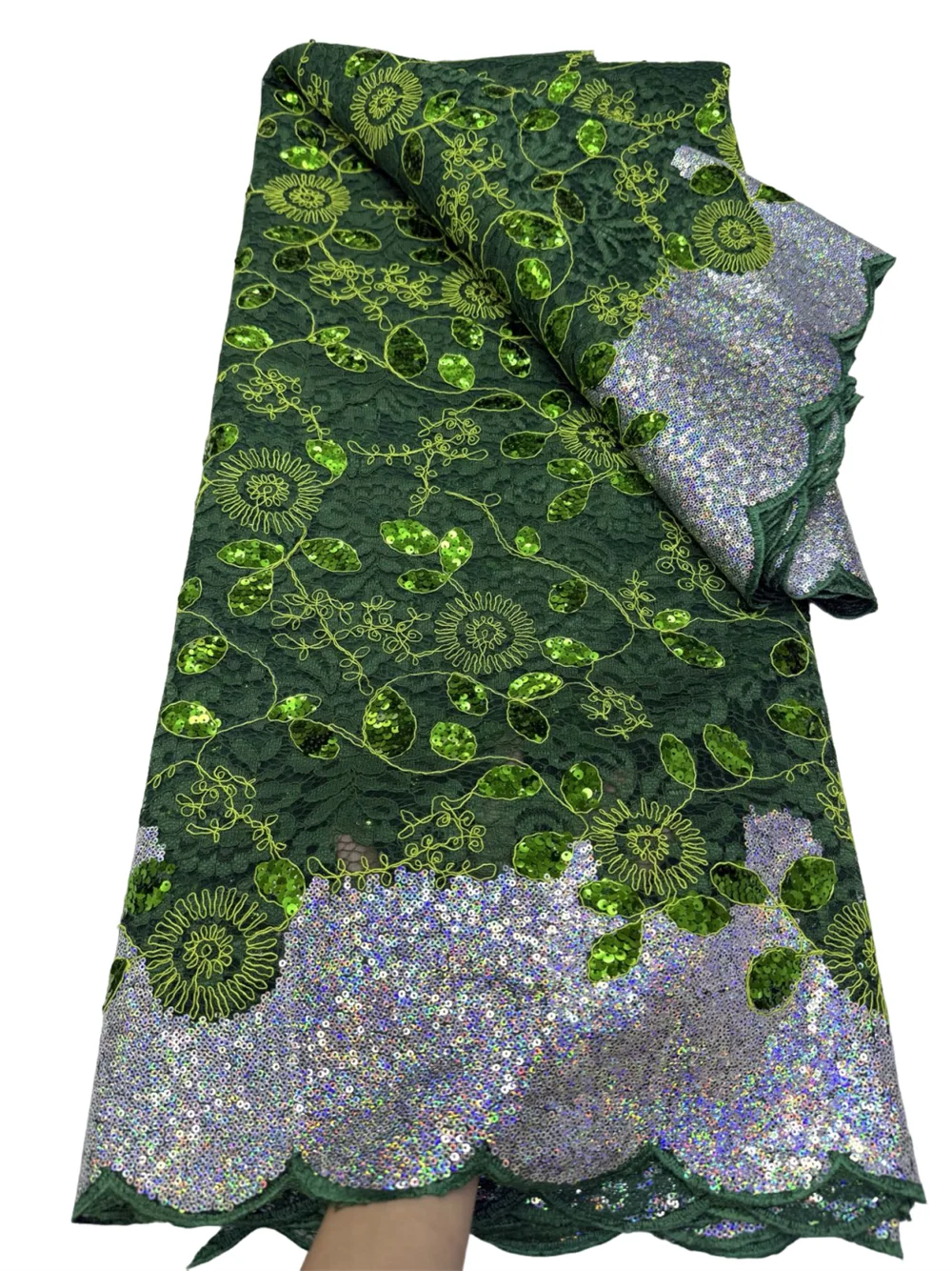 Hot Sale 2026 Multicolor African Sequins Lace Fabric High Quality Embroidery French Nigerian Mesh For Women's Party Dress Cloth
Hot Sale 2026 Multicolor African Sequins Lace Fabric High Quality Embroidery French Nigerian Mesh For Women's Party Dress Cloth