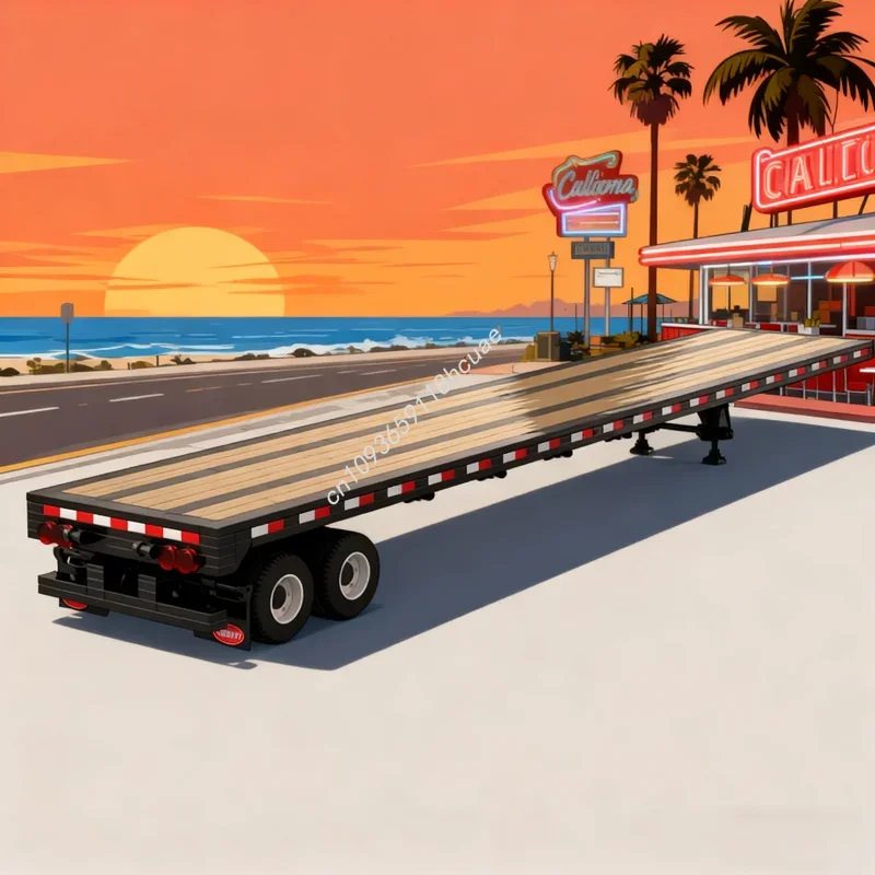 593pcs MOC Semi Flatbed Trailer Ft City Champions Supercar Model Building Blocks Assemble Christmas Gift DIY Creative Toy
593pcs MOC Semi Flatbed Trailer Ft City Champions Supercar Model Building Blocks Assemble Christmas Gift DIY Creative Toy