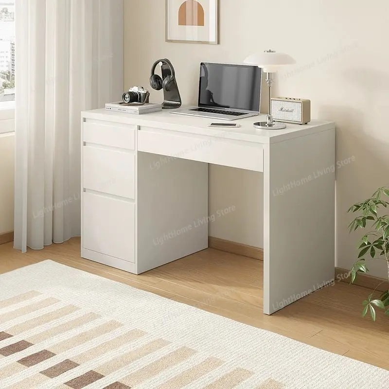 White Standing Office Desk Wooden Modern Small Study Storage Cute Office Desk Minimalist Drawer Mesa Ordenador Home Furniture
White Standing Office Desk Wooden Modern Small Study Storage Cute Office Desk Minimalist Drawer Mesa Ordenador Home Furniture
