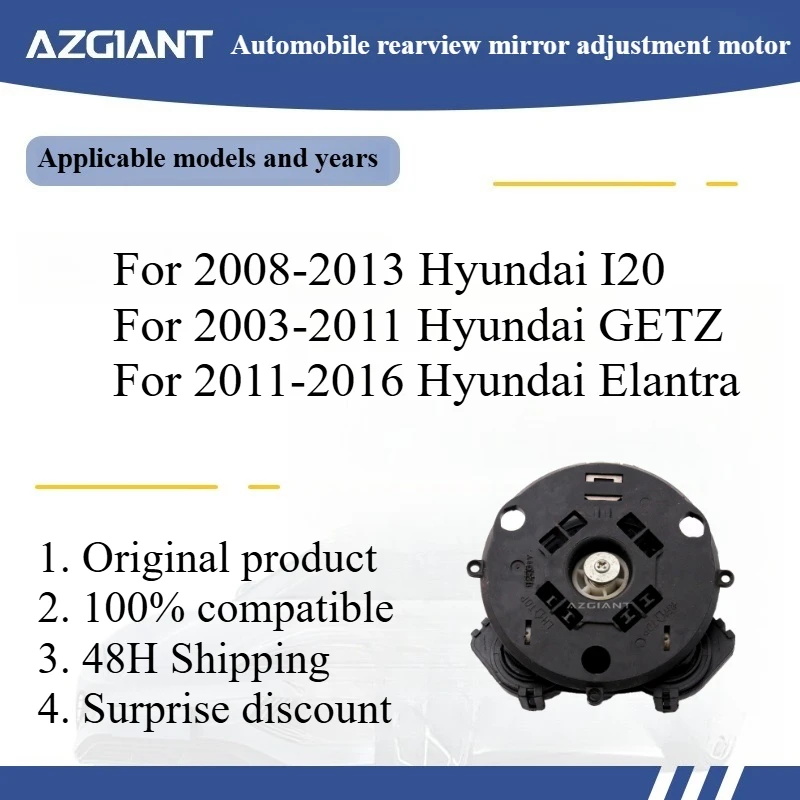 Azgiant Car rearview mirror lens glass adjustment motor module for 2011-2016 Hyundai Elantra Original replacement 4PIN
Azgiant Car rearview mirror lens glass adjustment motor module for 2011-2016 Hyundai Elantra Original replacement 4PIN