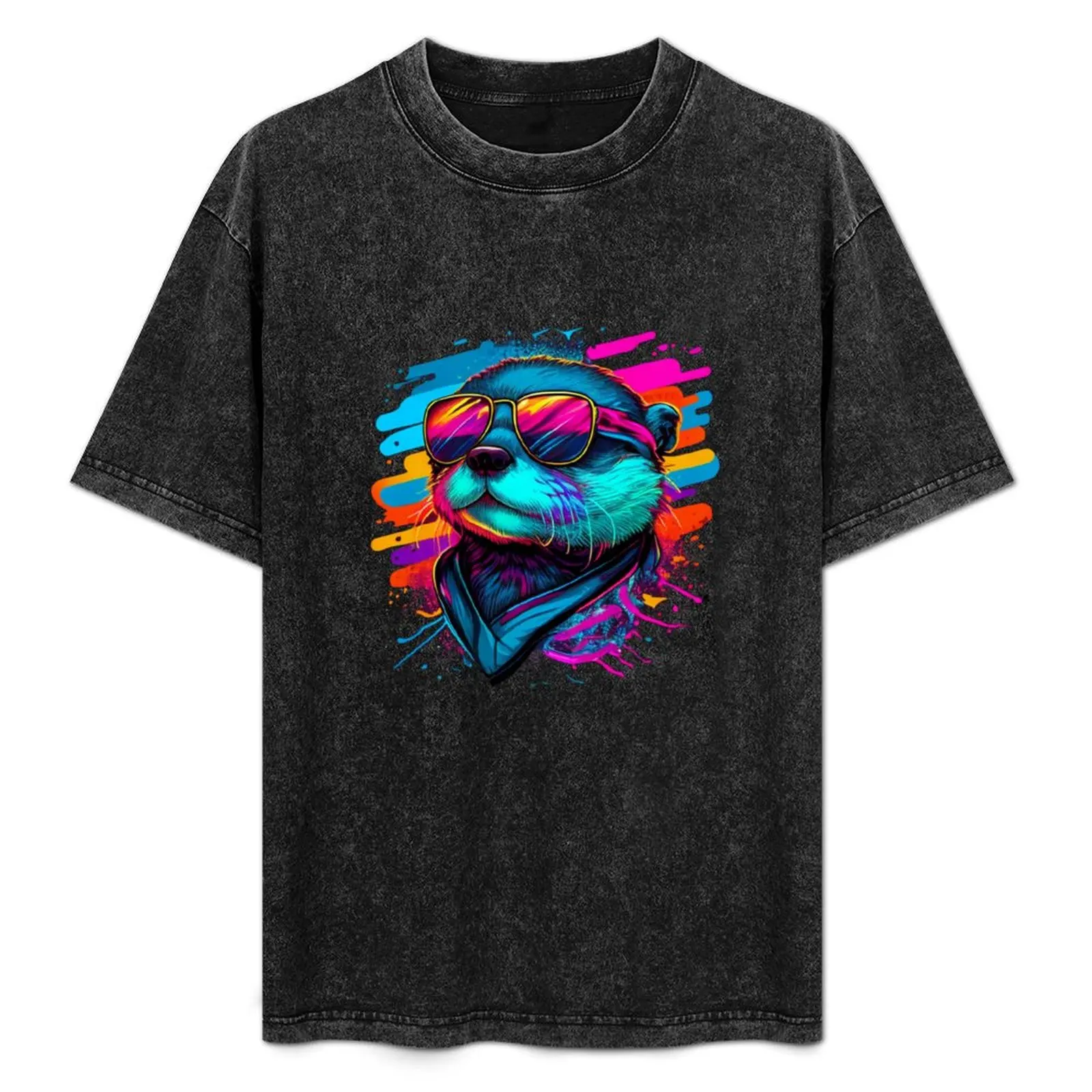 80s Synthwave Style Otter with Sunglasses T-Shirt Moisture Wicking Quick Dry Tee
80s Synthwave Style Otter with Sunglasses T-Shirt Moisture Wicking Quick Dry Tee