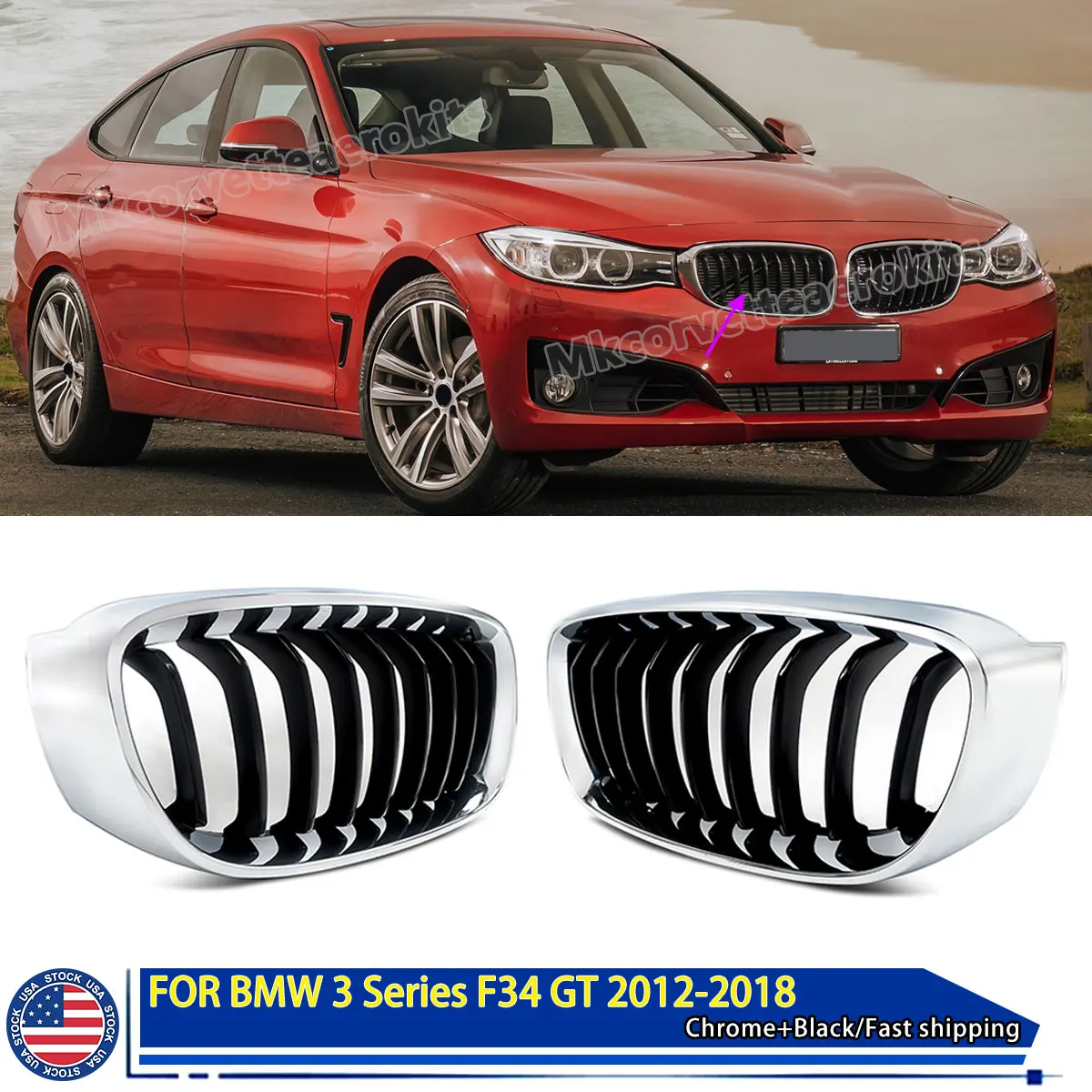 Замена для BMW F34, передняя решетка серии 318d 320i 330i 340i GT 2013-2019, передний левый бампер, решетка почек, хром, черный, 9 бар
Замена для BMW F34, передняя решетка серии 318d 320i 330i 340i GT 2013-2019, передний левый бампер, решетка почек, хром, черный, 9 бар