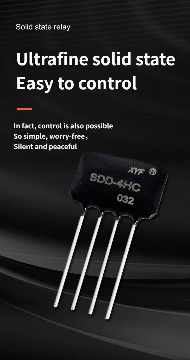 Micro Mini Mini Welding Type Optical Isolation Microcontroller Driven MOS DC 4A Load Voltage 0-60VDC Solid State Relay SDD-4HC
Micro Mini Mini Welding Type Optical Isolation Microcontroller Driven MOS DC 4A Load Voltage 0-60VDC Solid State Relay SDD-4HC