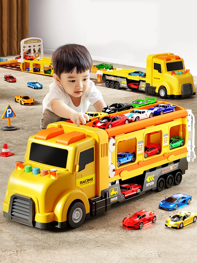 Children Car Deformation Transporter Truck Toys Models Speed Cars Model Educational Toys for Boys Girls Birthday Gift
Children Car Deformation Transporter Truck Toys Models Speed Cars Model Educational Toys for Boys Girls Birthday Gift