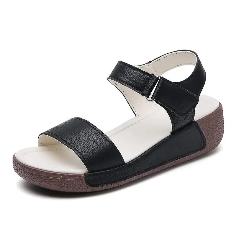 Summer Elegance Luxury Women's Sandals Genuine Leather Flat Women's Sandals Soft Bottom Non-Slip Mom Shoes Korean Style
Summer Elegance Luxury Women's Sandals Genuine Leather Flat Women's Sandals Soft Bottom Non-Slip Mom Shoes Korean Style