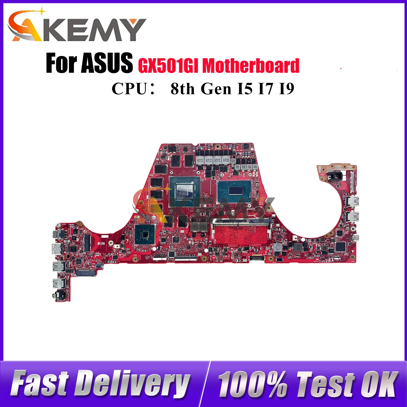 GX501GI Laptop Motherboard For ASUS ROG Zephyrus GX501GI GX501G Notebook Mainboard With I5 I7 I9 CPU 100% tests OK fast shipping
GX501GI Laptop Motherboard For ASUS ROG Zephyrus GX501GI GX501G Notebook Mainboard With I5 I7 I9 CPU 100% tests OK fast shipping