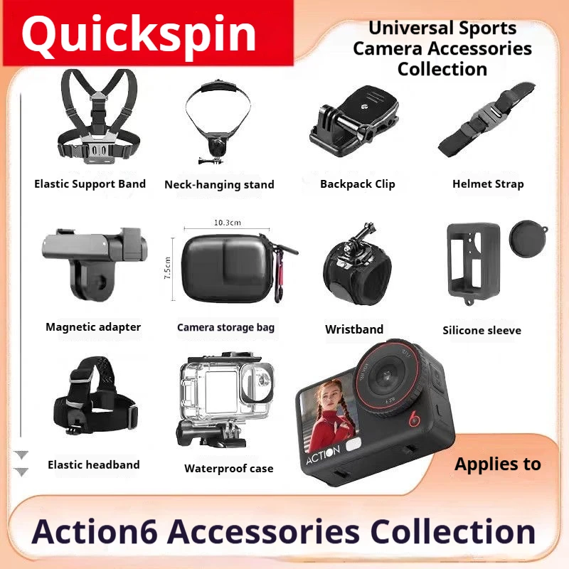 full kit Accessories For DJI OSMO Action 6 charger tempered film selfie stick storage bag Silicone case Waterproof case lens
full kit Accessories For DJI OSMO Action 6 charger tempered film selfie stick storage bag Silicone case Waterproof case lens