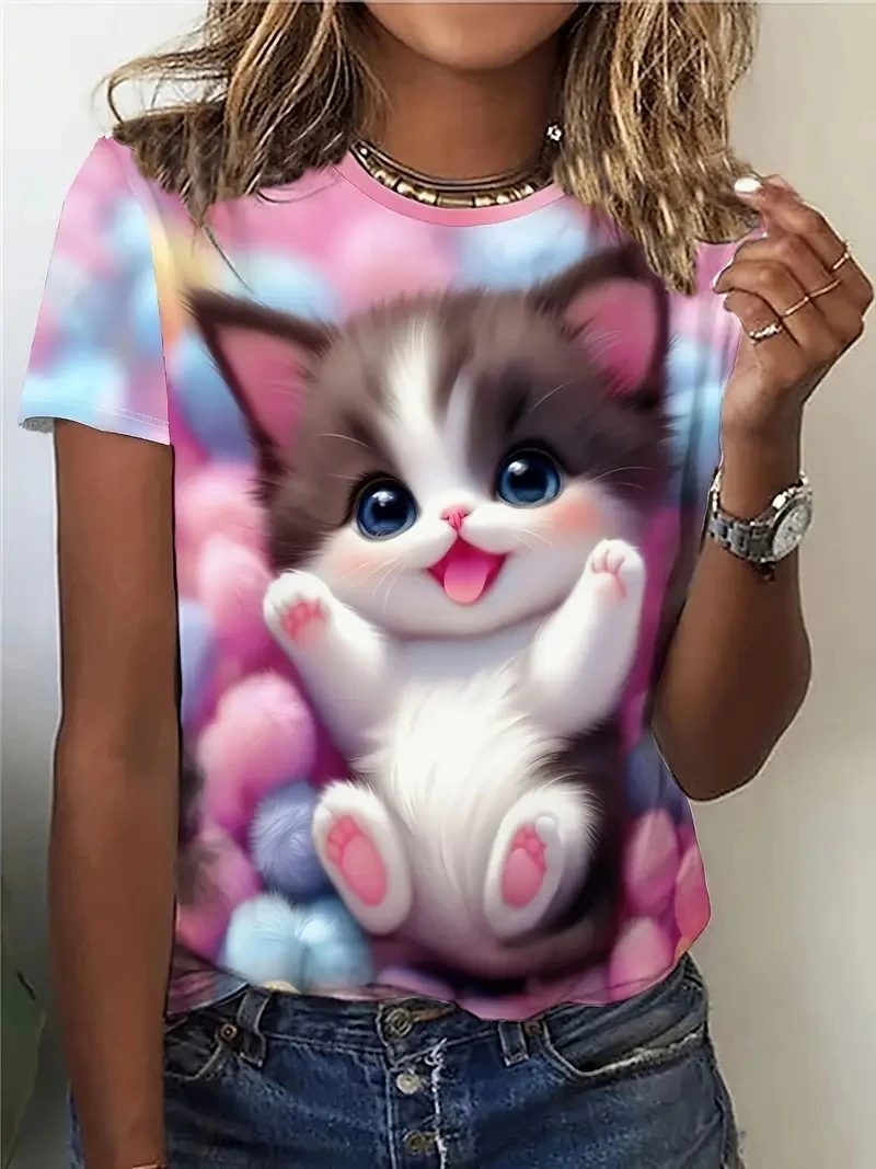 Women's Plus Size 3D Printed Short Sleeved T-shirt,Loose and Casual,Soft,Comfortable and Breathable, Suitable for Outdoor Sports
Women's Plus Size 3D Printed Short Sleeved T-shirt,Loose and Casual,Soft,Comfortable and Breathable, Suitable for Outdoor Sports