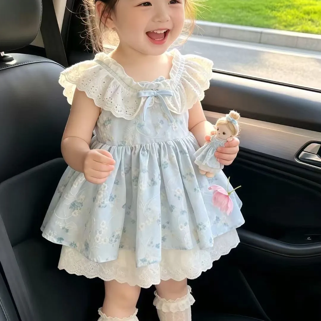 Sweet Princess Summer Floral Print Dress for Girls New Children's Clothing with Puffy Sleeves Dress
Sweet Princess Summer Floral Print Dress for Girls New Children's Clothing with Puffy Sleeves Dress