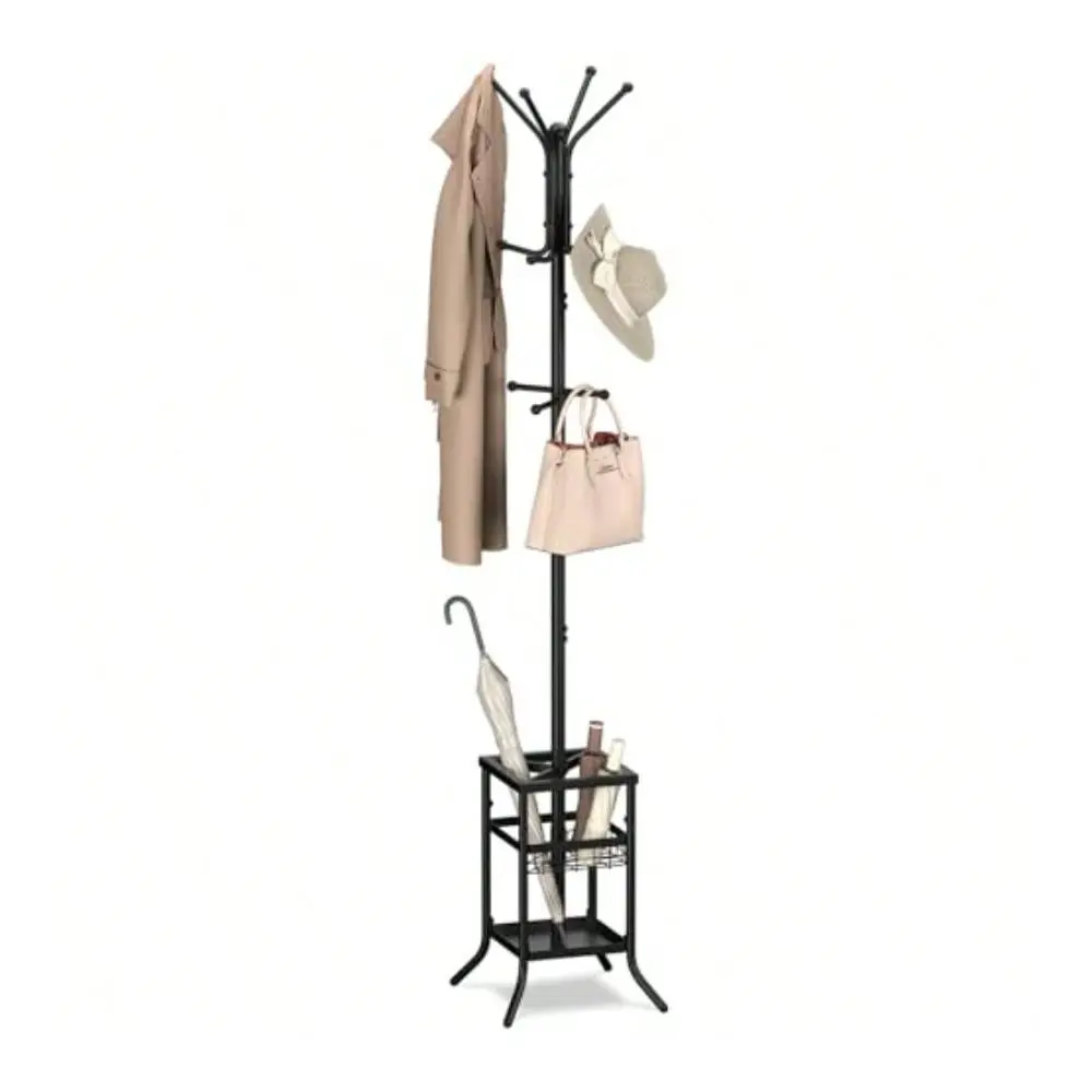 Rack Freestanding Coat Tree With Umbrella Holder Metal Coat Rack Stand With 12 Hooks Modern Coat Hanger Stand For Entryway Purs
Rack Freestanding Coat Tree With Umbrella Holder Metal Coat Rack Stand With 12 Hooks Modern Coat Hanger Stand For Entryway Purs