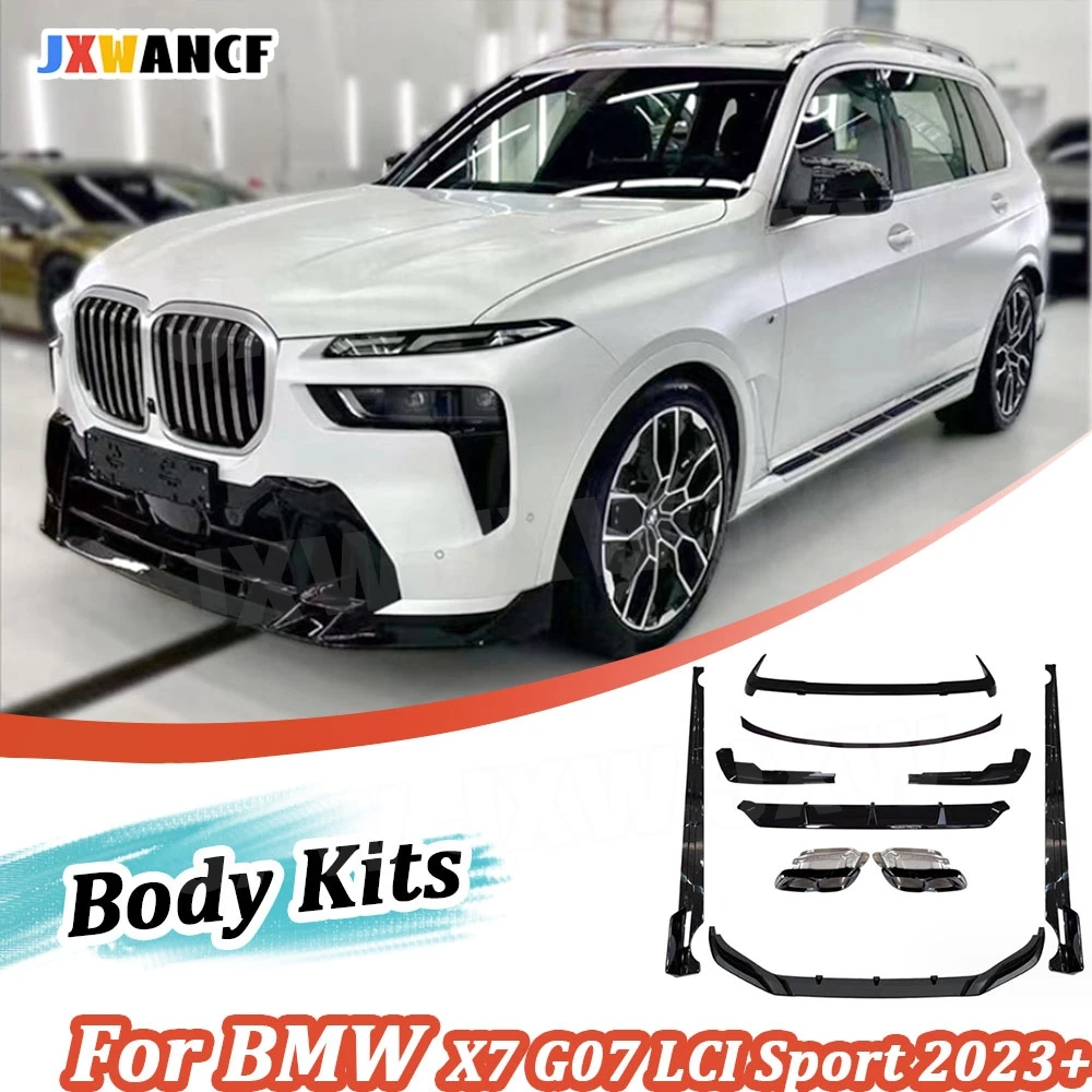 JXWANCF Three section ABS Front Lip Rear Lip Top Wing Tail Wing Side Skirt Black Throat for BMW X7 G07 LCI Sport 2023+
JXWANCF Three section ABS Front Lip Rear Lip Top Wing Tail Wing Side Skirt Black Throat for BMW X7 G07 LCI Sport 2023+