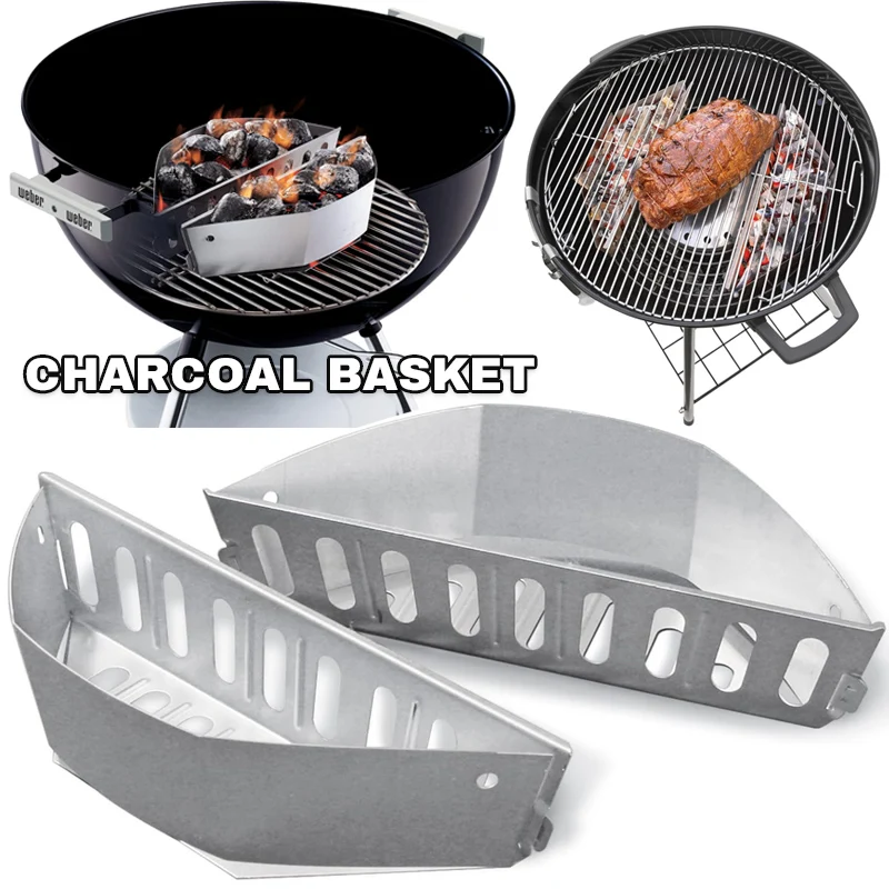 Charcoal Baskets for Weber Grill BBQ Fuel Holder Contoured - Durable Sturdy - Perfect for Barbecue Cooking Grilling Outdoor
Charcoal Baskets for Weber Grill BBQ Fuel Holder Contoured - Durable Sturdy - Perfect for Barbecue Cooking Grilling Outdoor