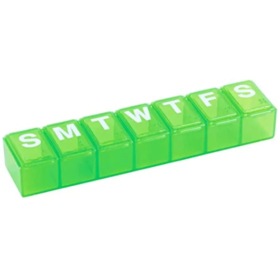 Weekly 7-Day Pill Organizer, Daily tamin Planner, Medicine Container, plements and Fis s, Medium Compartments, Colors May Vary
Weekly 7-Day Pill Organizer, Daily tamin Planner, Medicine Container, plements and Fis s, Medium Compartments, Colors May Vary