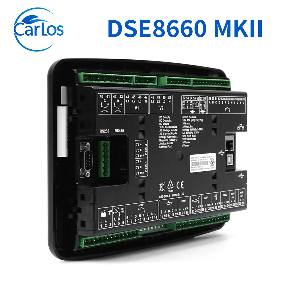 Deep Sea DSE8660 MKII Модуль управления автоматическим переключением передачи с ЖК-дисплеем Оригинальный контроллер для электросистем
Deep Sea DSE8660 MKII Модуль управления автоматическим переключением передачи с ЖК-дисплеем Оригинальный контроллер для электросистем