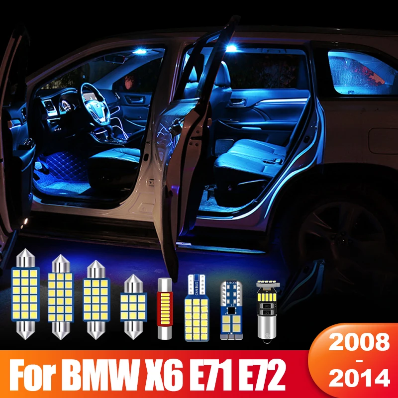 For BMW X6 E71 E72 2008 2009 2010 2011 2012 2013 2014 Canbus 8pcs Car LED Interior Dome Reading Lights Trunk Light Accessories
For BMW X6 E71 E72 2008 2009 2010 2011 2012 2013 2014 Canbus 8pcs Car LED Interior Dome Reading Lights Trunk Light Accessories