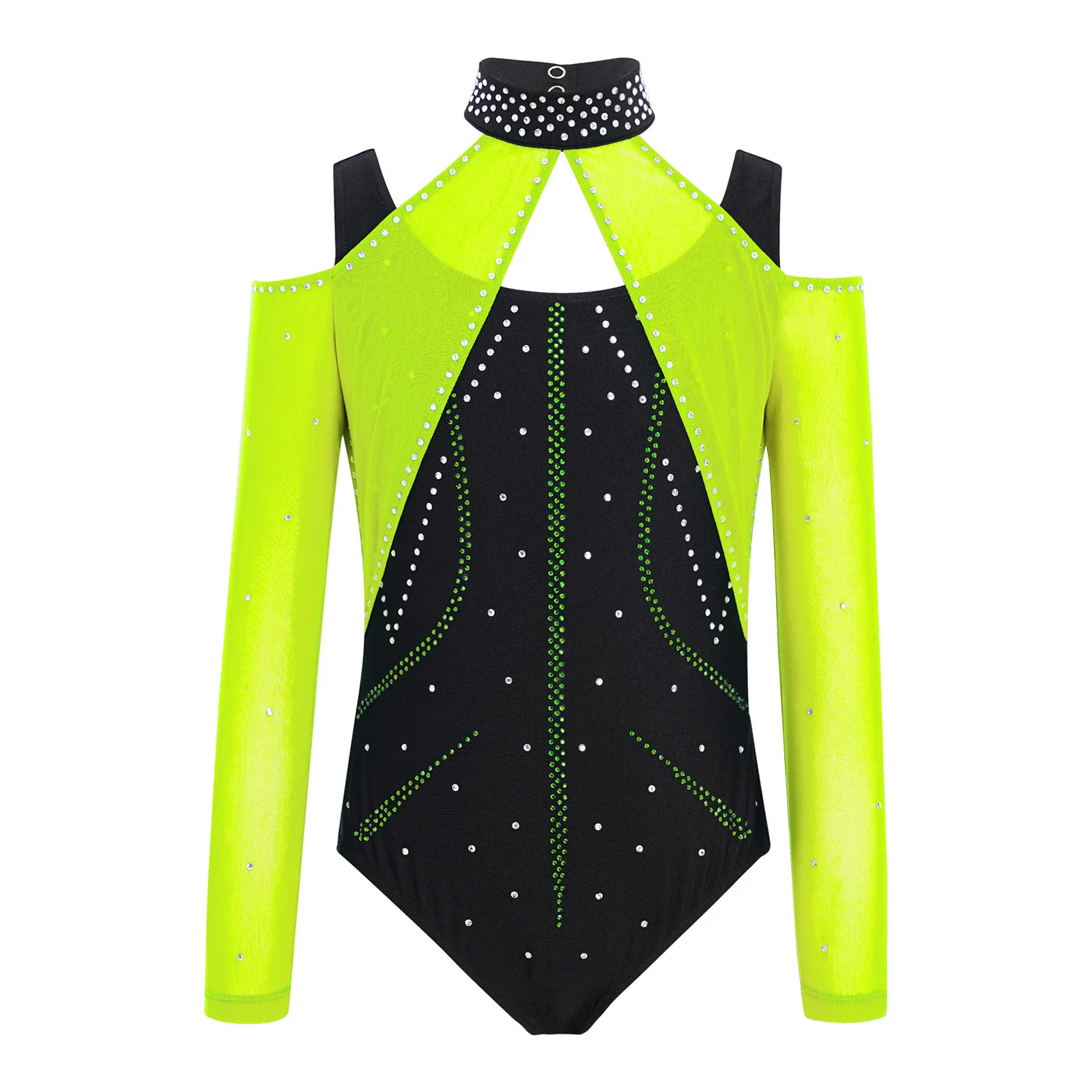 Kids Girls Dance Figure Skating Gymnastics Jersey Leotards Performance Costume Long Sleeve Rhinestones Color Block Mesh Bodysuit
Kids Girls Dance Figure Skating Gymnastics Jersey Leotards Performance Costume Long Sleeve Rhinestones Color Block Mesh Bodysuit