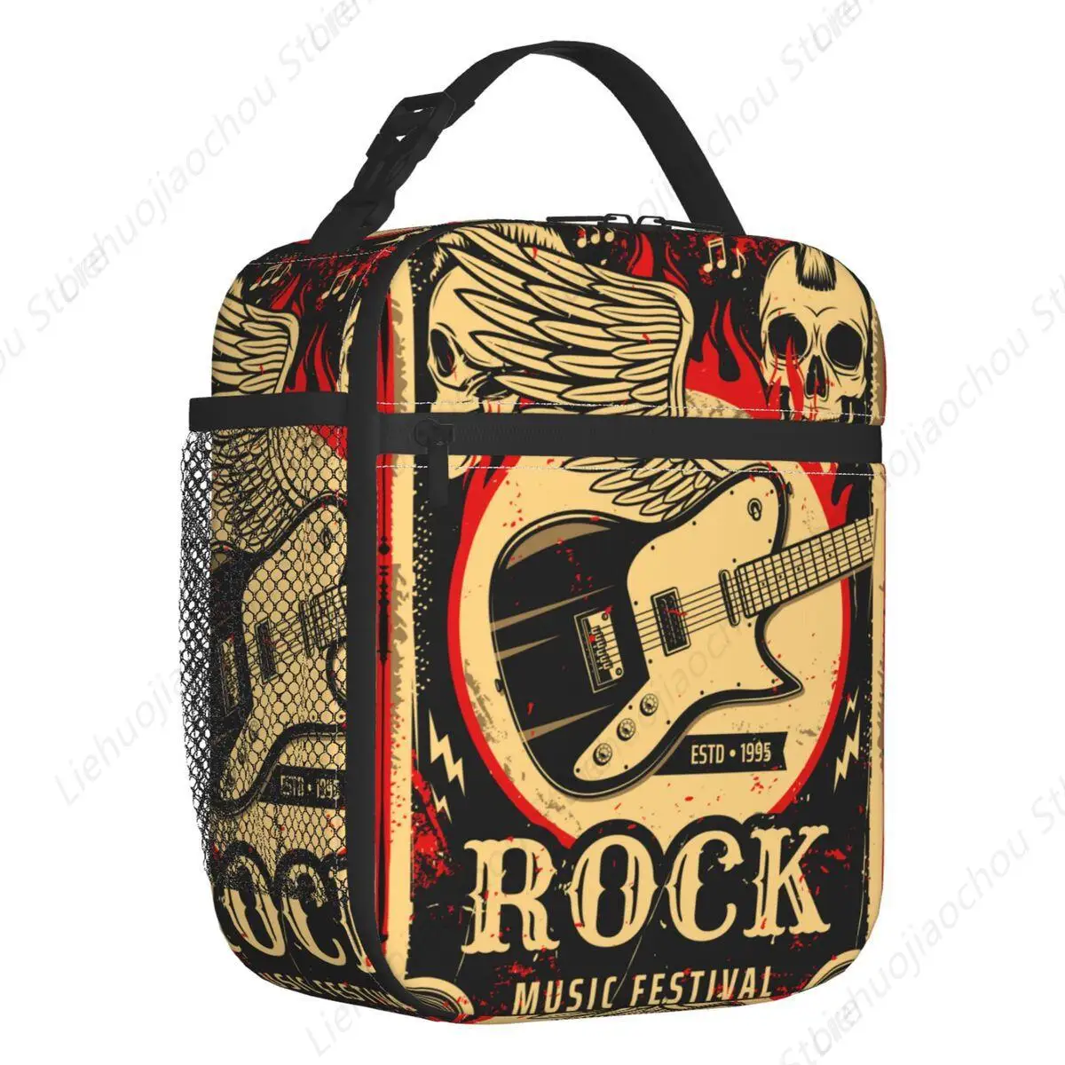 Retro Heavy Metal Rock Thermal Insulated Lunch Bag Skull Guitar Music Portable Lunch Tote for School Travel Storage Food Box
Retro Heavy Metal Rock Thermal Insulated Lunch Bag Skull Guitar Music Portable Lunch Tote for School Travel Storage Food Box
