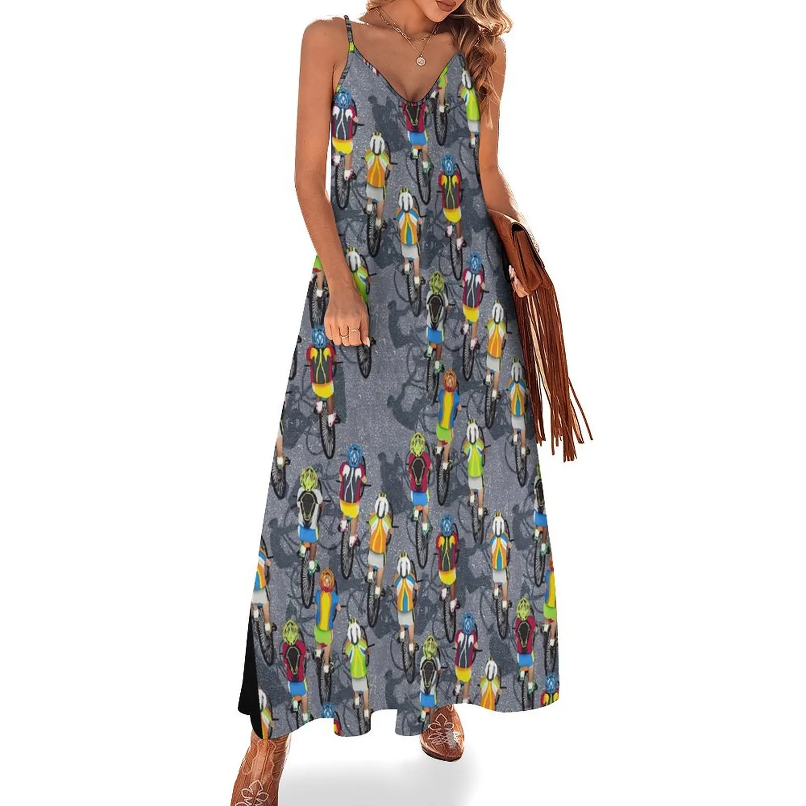Cyclists On Asphalt Sleeveless Dress long dress women summer dresses women summer 2024 purple dress
Cyclists On Asphalt Sleeveless Dress long dress women summer dresses women summer 2024 purple dress
