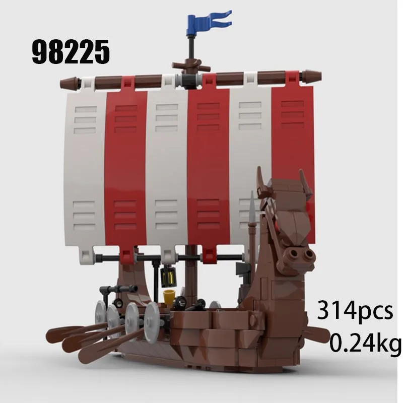 H4Spot MOC-120288 116513 98225 Medieval Viking Tribe Boat Building Blocks Retro Sailboat Model DIY Children's Assembly Toy Gift
H4Spot MOC-120288 116513 98225 Medieval Viking Tribe Boat Building Blocks Retro Sailboat Model DIY Children's Assembly Toy Gift