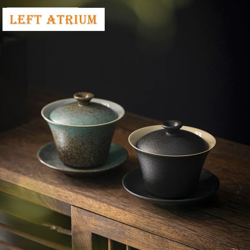 201ml Kiln Fambe Gaiwan Zen Sopera Ceramic Soupers with Lids Tea Tureen Household Tea Maker Cover Bowl Chinese Tea Set Craft
201ml Kiln Fambe Gaiwan Zen Sopera Ceramic Soupers with Lids Tea Tureen Household Tea Maker Cover Bowl Chinese Tea Set Craft