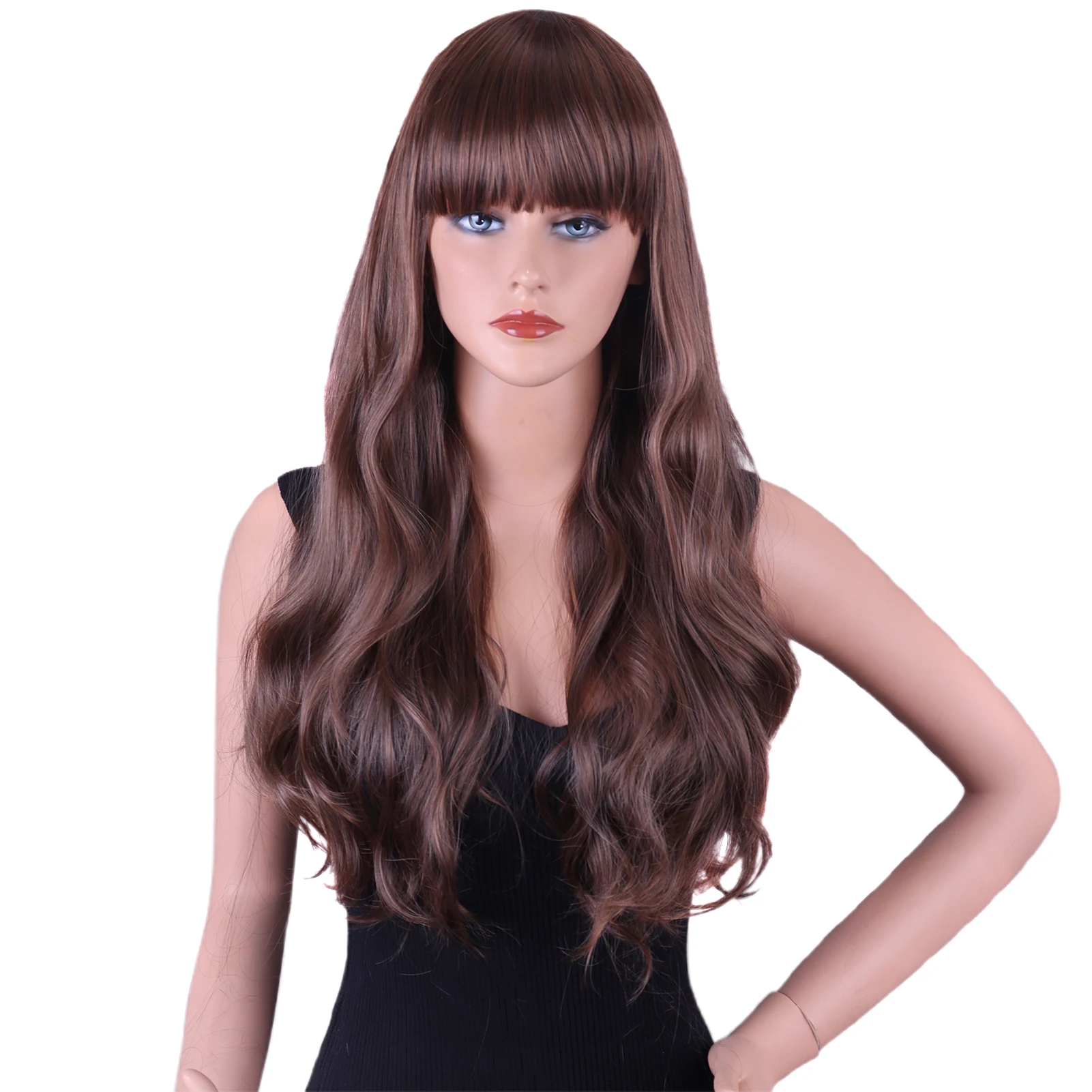 26 Inch Long Curly Full Wigs with Bangs Heat Resistant Fiber Synthetic Wigs for Stage Movie Hair Styling MIAO-US
26 Inch Long Curly Full Wigs with Bangs Heat Resistant Fiber Synthetic Wigs for Stage Movie Hair Styling MIAO-US