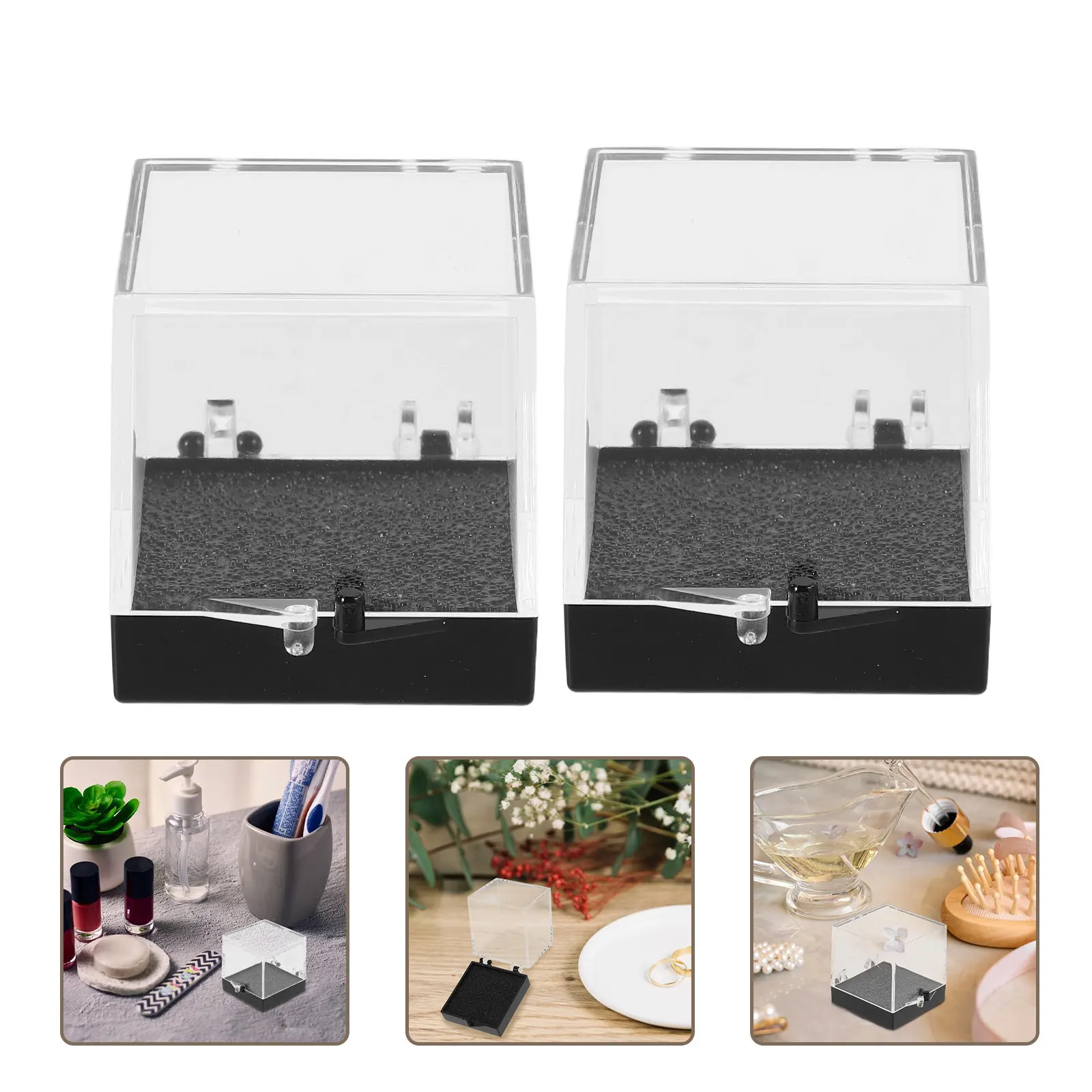 4Pcs Square Transparent Mineral Specimen Display Box Crystal Rock Collection Storage Case Multifunctional Snap Closure Desktop
4Pcs Square Transparent Mineral Specimen Display Box Crystal Rock Collection Storage Case Multifunctional Snap Closure Desktop