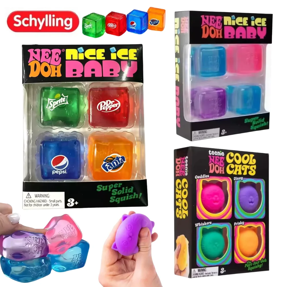 New Needoh Nice Ice Baby Fidget Cube Set 4 Pack Super Solid Squish Sensory Toys Non-toxic Squeeze Toys for ADHD and Autism Gift
New Needoh Nice Ice Baby Fidget Cube Set 4 Pack Super Solid Squish Sensory Toys Non-toxic Squeeze Toys for ADHD and Autism Gift