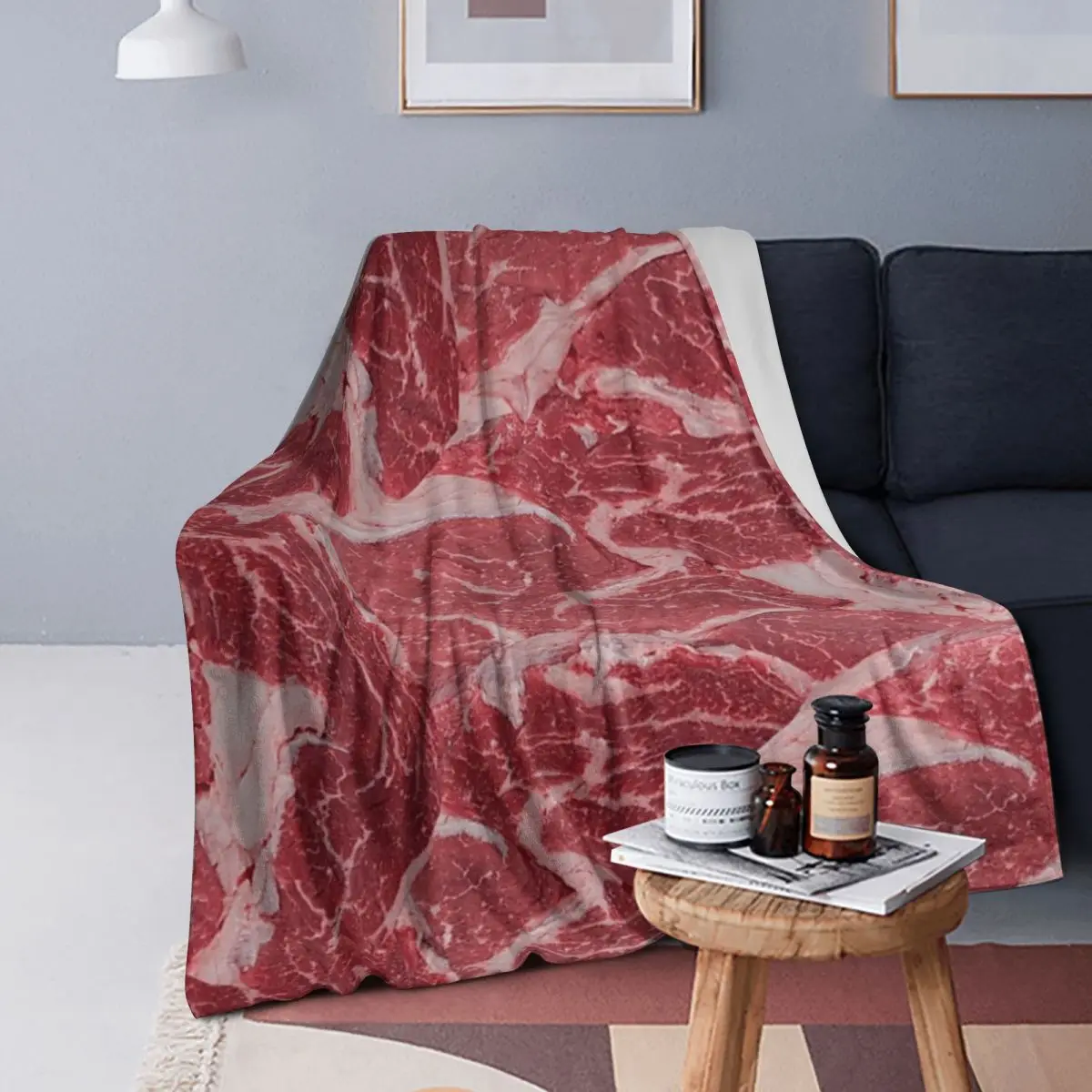 Meat Blankets Soft Warm Flannel Throw Blanket Cover for Bed Living room Picnic Travel Home Couch
Meat Blankets Soft Warm Flannel Throw Blanket Cover for Bed Living room Picnic Travel Home Couch