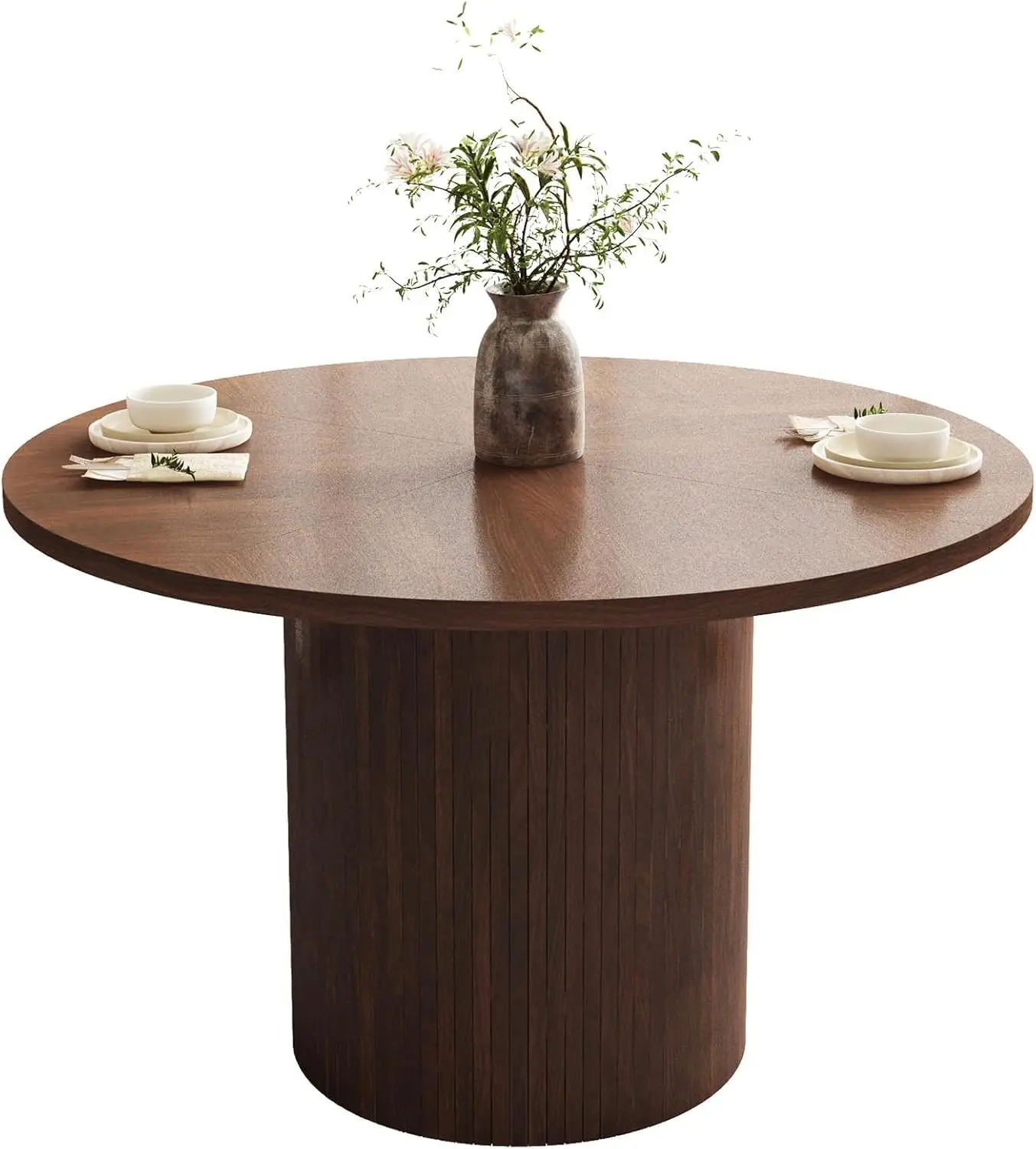 47 Inch Round Dining Table Farmhouse Fluted Dining Kitchen Table Modern Wood Small Circle Dining Table for Kitchen Living Room
47 Inch Round Dining Table Farmhouse Fluted Dining Kitchen Table Modern Wood Small Circle Dining Table for Kitchen Living Room