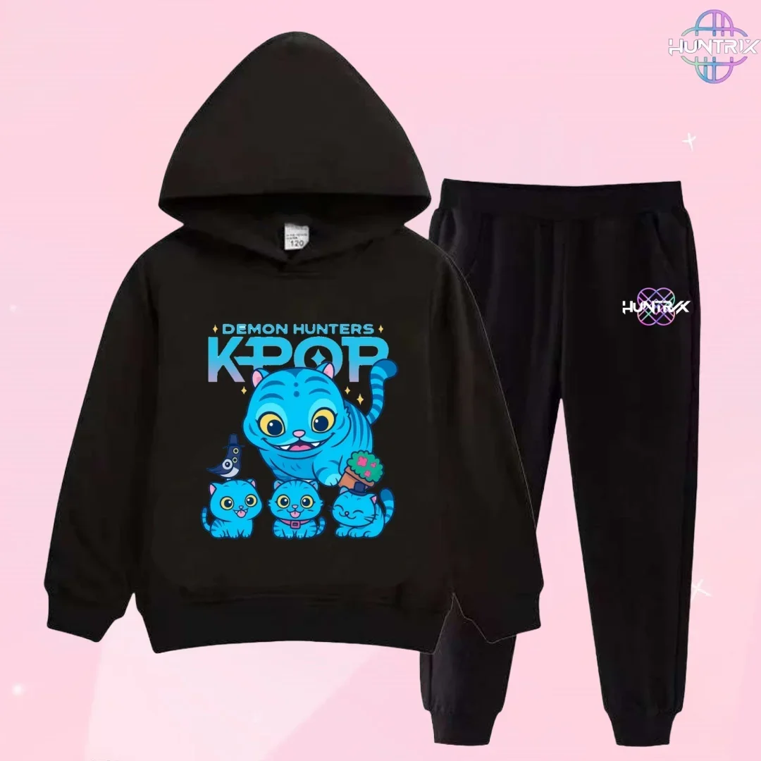 Streetwear 90s Sets Children Hoodies Kpop Demon Hunters Pullover Sweatshirt Anime Trucksuit Cartoon Girls Boy Kids Clothes
Streetwear 90s Sets Children Hoodies Kpop Demon Hunters Pullover Sweatshirt Anime Trucksuit Cartoon Girls Boy Kids Clothes