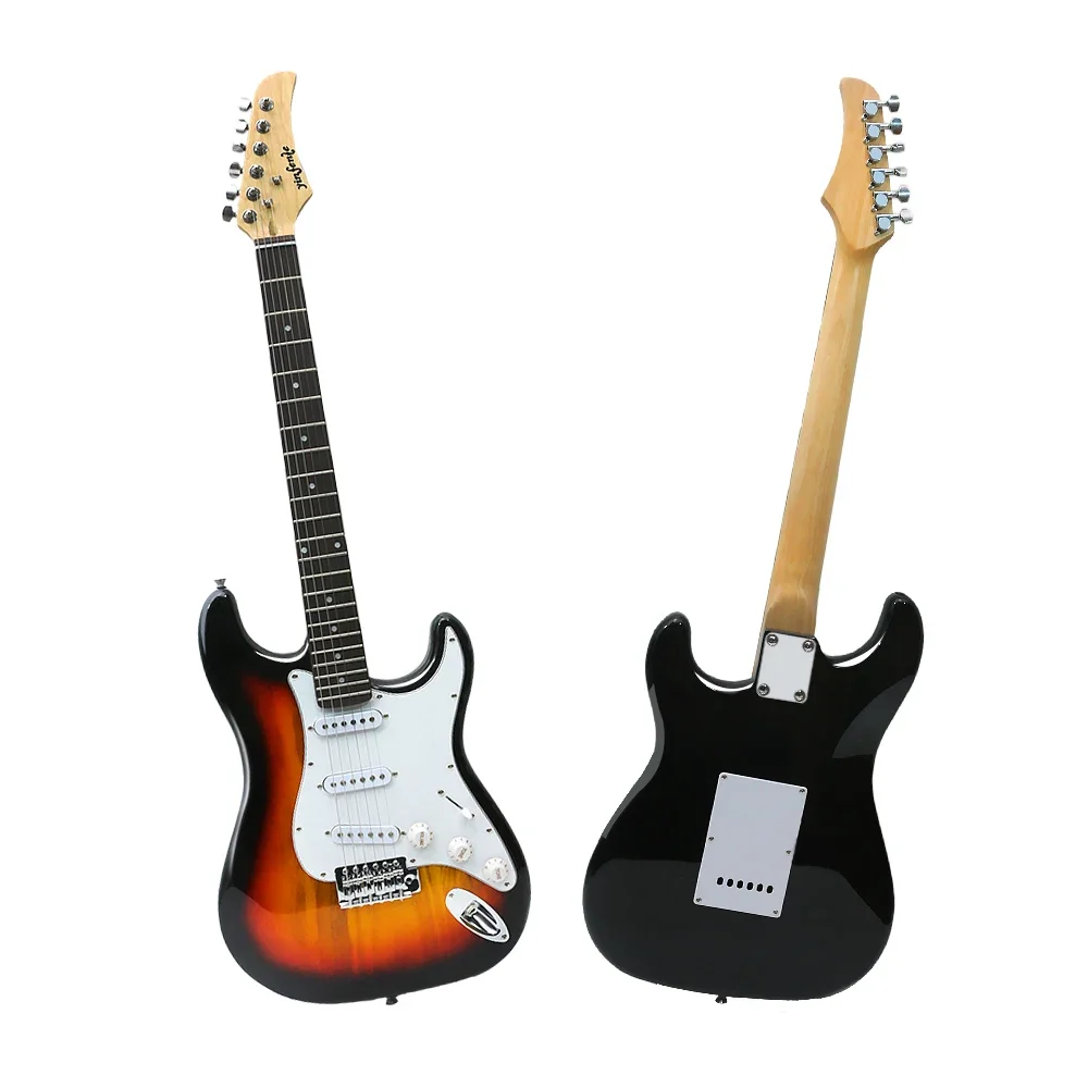 39 Inch 6 String New Electric Guitar Kit shoulder strap cable solid wood body maple neck rosewood fingerboard #US
39 Inch 6 String New Electric Guitar Kit shoulder strap cable solid wood body maple neck rosewood fingerboard #US